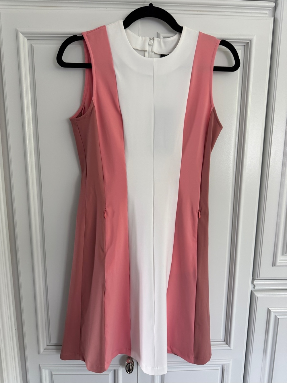 J.Lindeberg Jasmin Sleeveless Colorblock Dress in Strawberry Ice